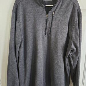 Bollé Men’s 3/4 Zip Pullover Gray Long Sleeve Size LG Broken Zipper 078